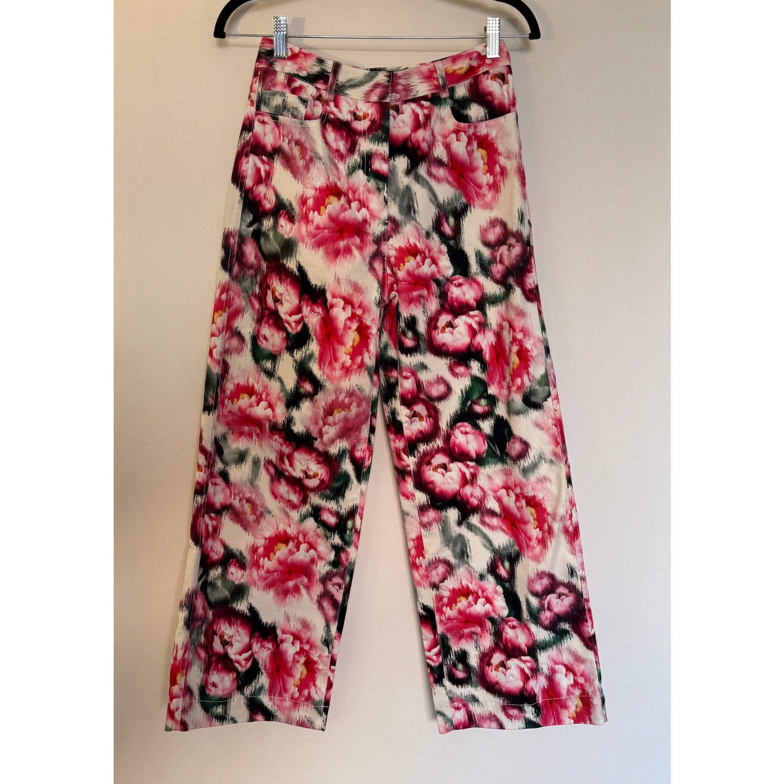 Adam Lippes Alessia Pants In Pink Floral